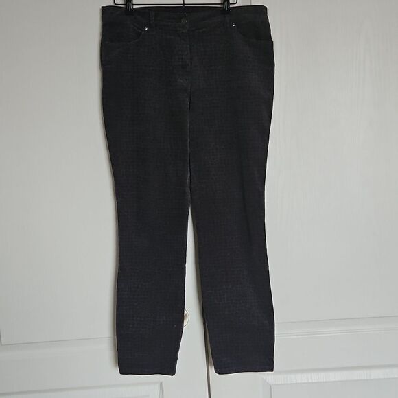 Olsen Women's Mona Slim Casual Pants Gray 12 - Picture 2 of 16